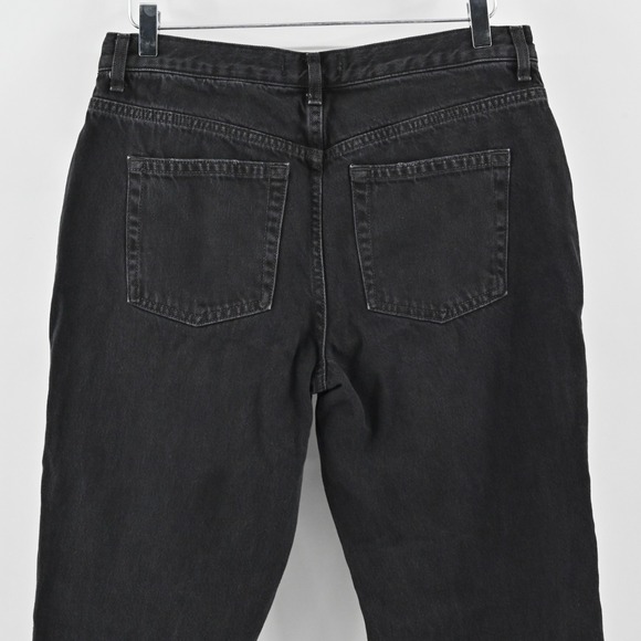 Free People Womens Maggie Mid Rise Straight Leg Jeans Size 30 Black We The Free - Picture 12 of 13
